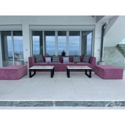 Градински диван “Rose Lounge” с табуретки