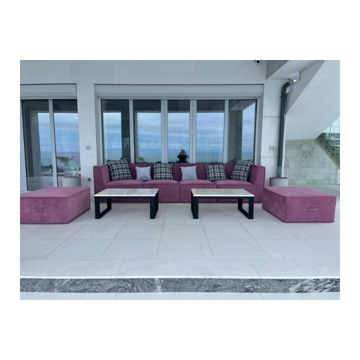 Градински диван Rose Lounge с табуретки